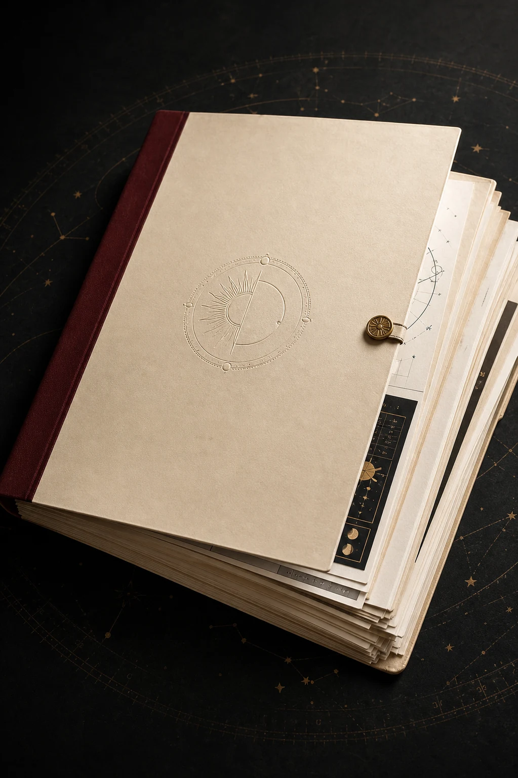 Anteprima del fascicolo Tema Natale Premium con le sue pagine astrologiche